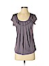 Banana Republic Purple Short Sleeve Silk Top Size XS - photo 1