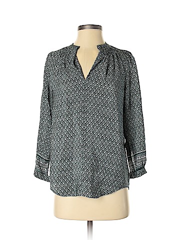 Madewell Long Sleeve Silk Top (view 1)