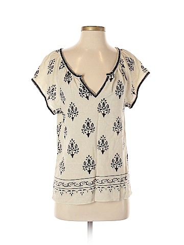 Velvet Short Sleeve Blouse (view 1)