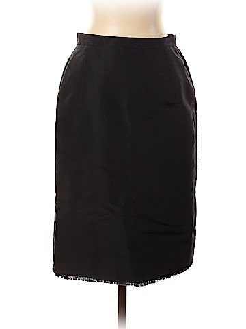 Oscar De La Renta Silk Skirt (view 1)