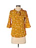 Unbranded Yellow Short Sleeve Blouse Size S - photo 1