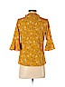 Unbranded Yellow Short Sleeve Blouse Size S - photo 2