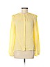 Robert Rodriguez 100% Silk Yellow Long Sleeve Silk Top Size 6 - photo 1