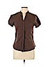Lee Cooper Women Short Sleeve Button-Down Shirt Size L
