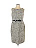 Carmen Marc Valvo Gray Casual Dress Size 10 - photo 1