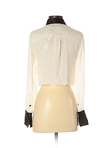 Alice + Olivia Long Sleeve Silk Top (view 2)