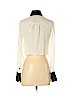 Alice + Olivia 100% Silk White Long Sleeve Silk Top Size 2 - photo 2