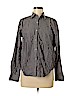 Lauren by Ralph Lauren 100% Cotton Gray Long Sleeve Button-Down Shirt Size M - photo 1