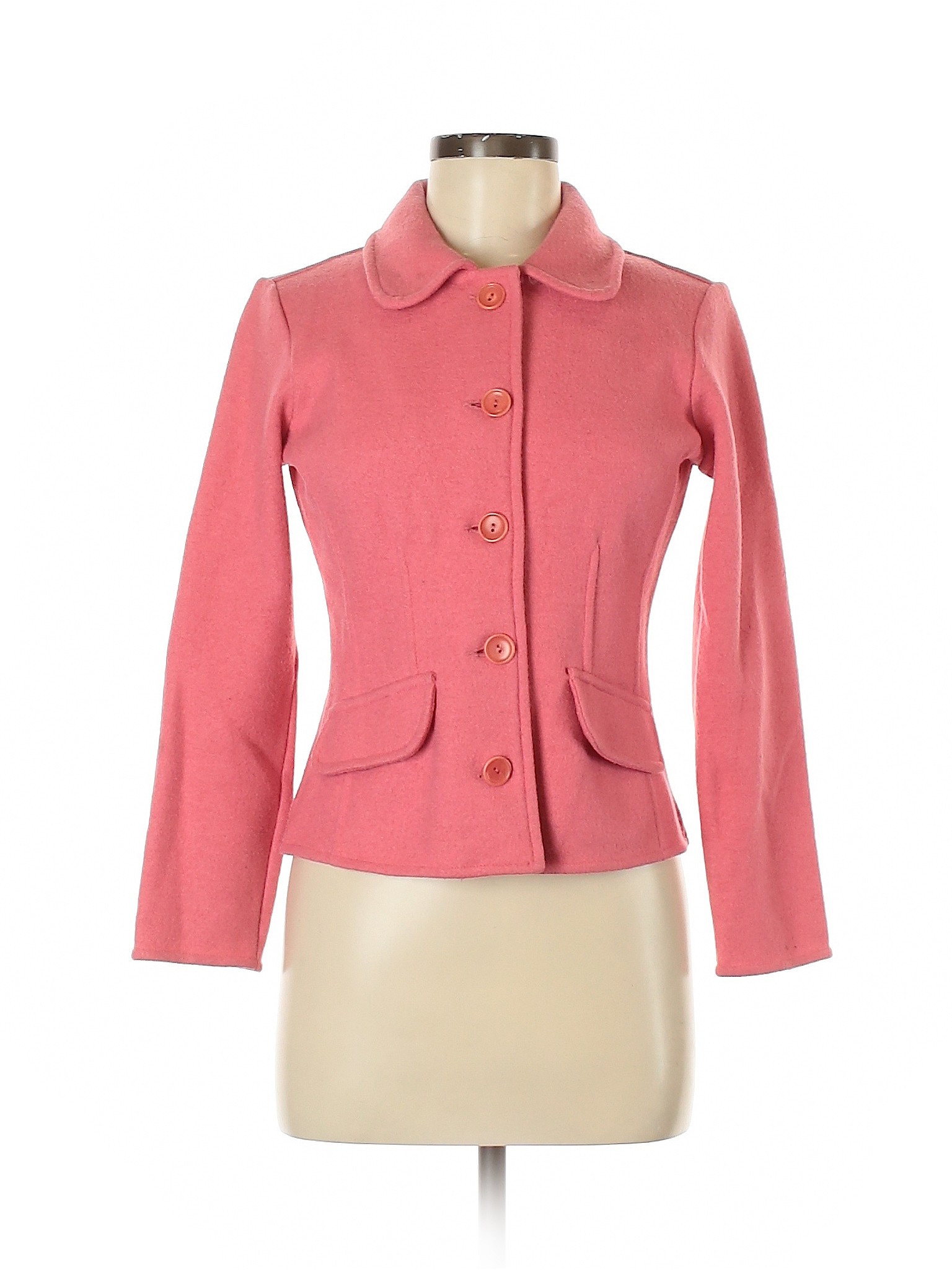 Talbots Women Pink Wool Blazer P eBay