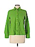 Talbots 100% Cotton Green Long Sleeve Button-Down Shirt Size M (petite) - photo 1