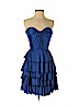 Rebecca Taylor 100% Polyester Blue Cocktail Dress Size 2 - photo 1
