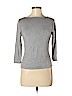 Yansi Fugel Gray Silk Pullover Sweater Size M - photo 1