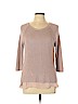 Neiman Marcus Pink 3/4 Sleeve Silk Top Size L - photo 1