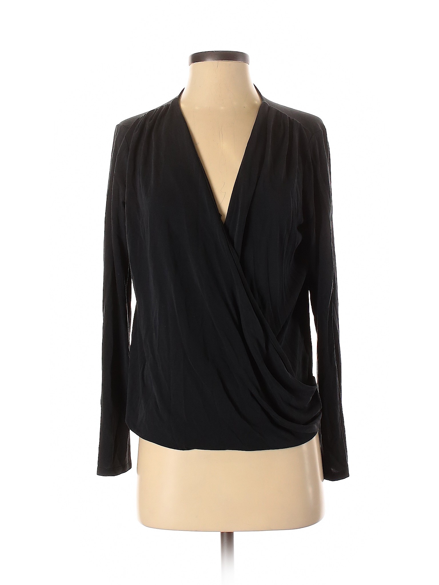 Banana Republic Solid Black Long Sleeve Top Size S - 82% off | thredUP