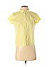 Eileen Fisher Yellow Short Sleeve Button-Down Shirt Size S - photo 1