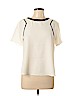 1.State 100% Polyester Ivory Short Sleeve Blouse Size L - photo 1