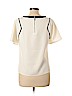 1.State 100% Polyester Ivory Short Sleeve Blouse Size L - photo 2