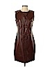 Agnona 100% Cotton Brown Cocktail Dress Size EU (IT) 44 / US 8 - photo 1