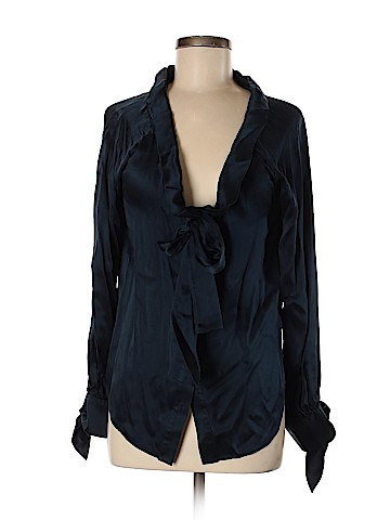 Robert Rodriguez Long Sleeve Silk Top (view 1)