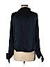Robert Rodriguez 100% Silk Blue Long Sleeve Silk Top Size 6 - photo 2