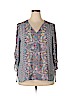 Mushka by Sienna Rose 100% Polyester Blue 3/4 Sleeve Blouse Size XL - photo 1