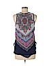 Fortune + Ivy 100% Polyester Blue Sleeveless Blouse Size L - photo 2