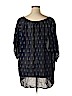 J.Crew 100% Cotton Blue Short Sleeve Blouse Size XL - photo 2