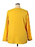 Ann Taylor LOFT 100% Polyester Yellow Long Sleeve Blouse Size 18 - photo 2