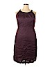 Ann Taylor LOFT 100% Linen Purple Casual Dress Size 18 - photo 1