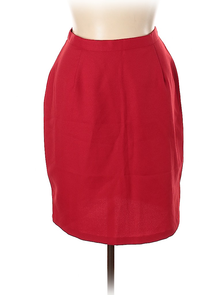 Assorted Brands 100% Polyester Red Casual Skirt Size 14 - photo 1