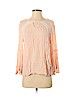 New Directions 100% Rayon Pink Long Sleeve Blouse Size S - photo 1