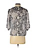 Ann Taylor LOFT 100% Polyester Gray 3/4 Sleeve Blouse Size XXS (petite) - photo 2