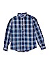 Tommy Hilfiger 100% Cotton Blue Long Sleeve Button-Down Shirt Size 12 - 14 - photo 1