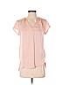 H&M 100% Polyester Pink Short Sleeve Blouse Size 2 - photo 1