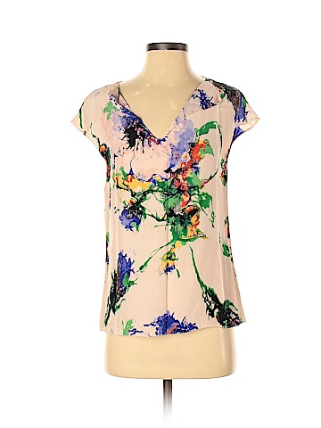 Parker Short Sleeve Silk Top (view 1)