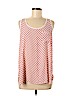 Ann Taylor LOFT 100% Polyester Red Sleeveless Blouse Size L - photo 1
