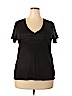 J.Crew 100% Linen Black Short Sleeve T-Shirt Size XL - photo 1