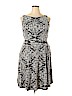 Evan Picone Gray Casual Dress Size 14 - photo 1