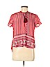 St. John's Bay Red Short Sleeve Blouse Size M (petite) - photo 1