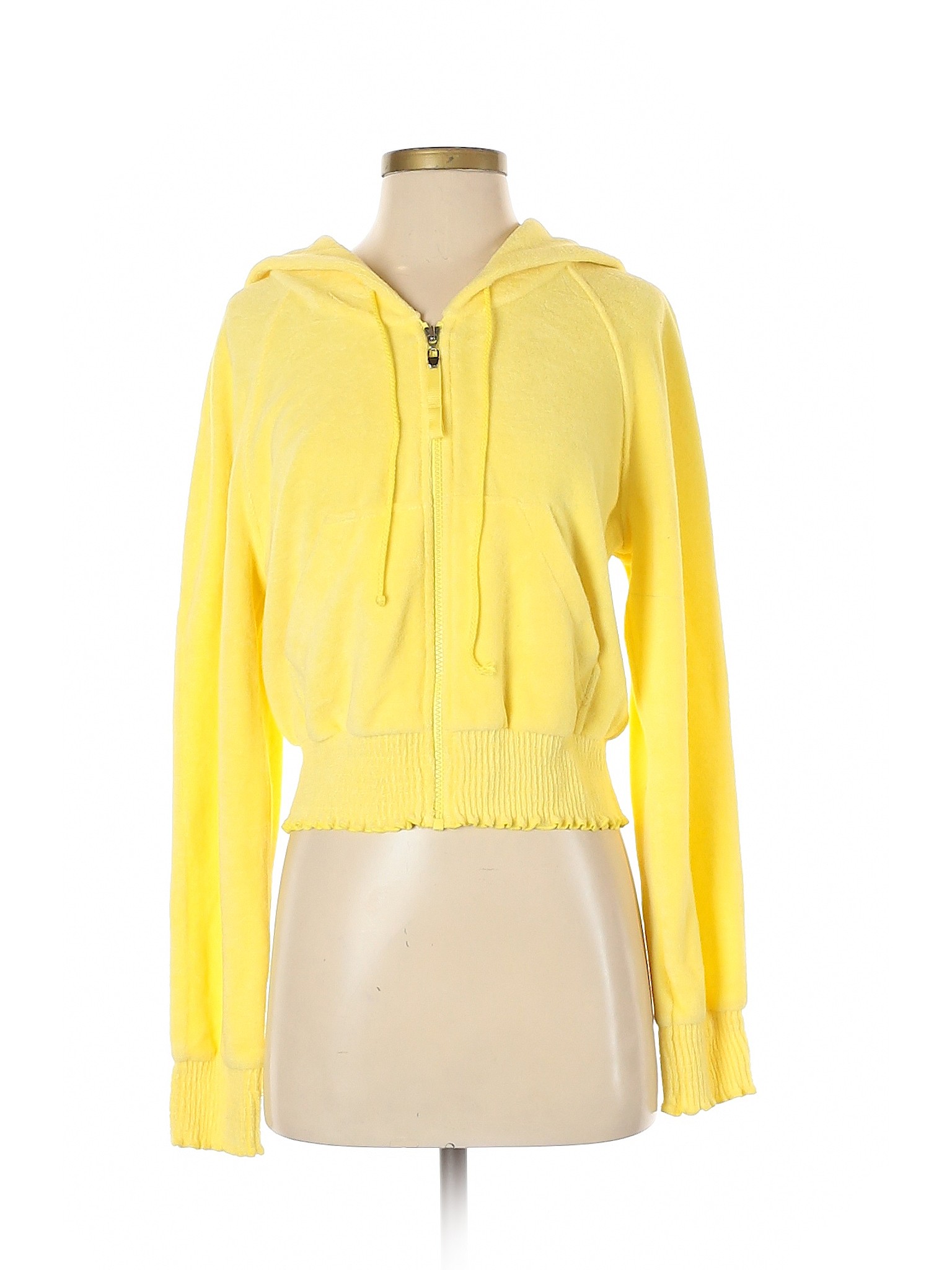 mustard yellow zip hoodie
