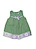 Rare Editions 100% Cotton Floral Polka Dots Green Dress 18-24 MO / 24 MO - photo 1