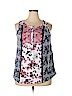 Woman Within 100% Cotton Blue Sleeveless Blouse Size 18 (L) - photo 1