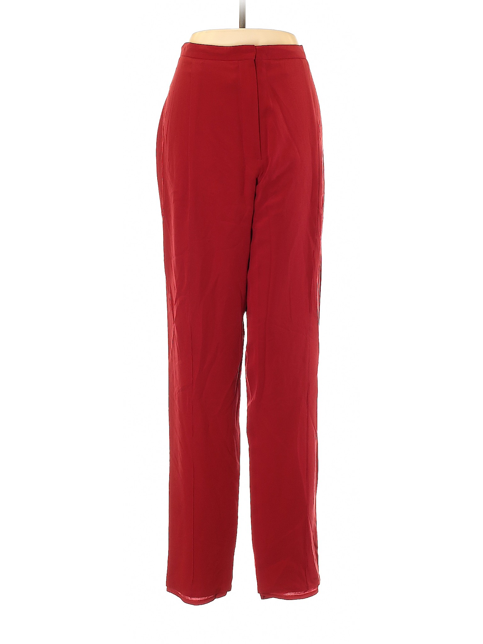 Hermès 100% Silk Solid Red Silk Pants Size 40 (EU) - 95% off | thredUP