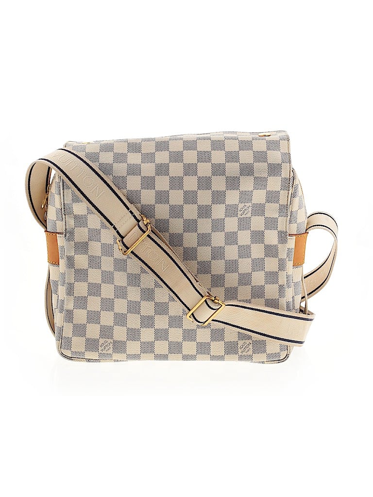 Louis Vuitton Checkered-gingham Grey Ivory Leather Crossbody Bag One Size - 45% off | thredUP