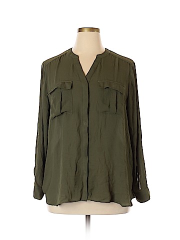 a.n.a. A New Approach Long Sleeve Blouse (view 1)