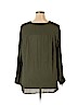 a.n.a. A New Approach 100% Polyester Green Long Sleeve Blouse Size XXL (petite) - photo 2