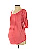 Motherhood Pink Short Sleeve Blouse Size S - photo 1