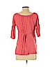 Motherhood Pink Short Sleeve Blouse Size S - photo 2