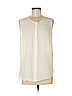 Elie Tahari 100% Cotton White Sleeveless Blouse Size M - photo 1
