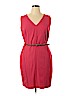 Calvin Klein 100% Polyester Pink Casual Dress Size 14 - photo 1